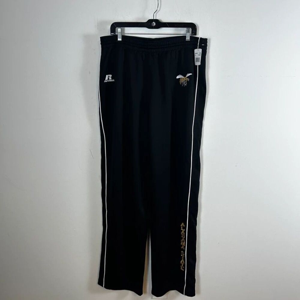 NWT Alabama State University ASU Hornets Russell Athletic Jogger Pants Black XL